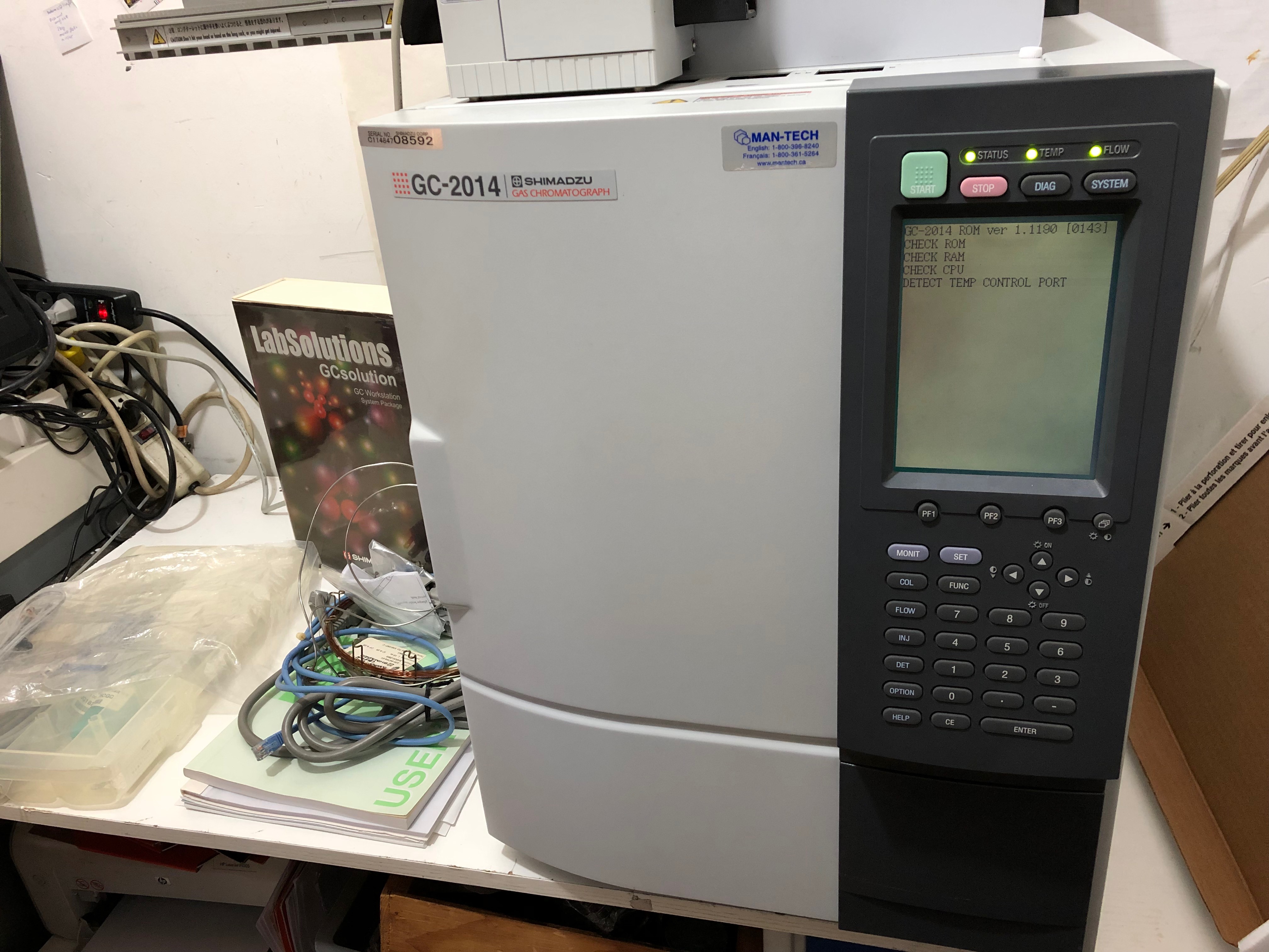 Shimadzu GC 2014 AOC 20i Auto Injector FID And Split Splitless Injector