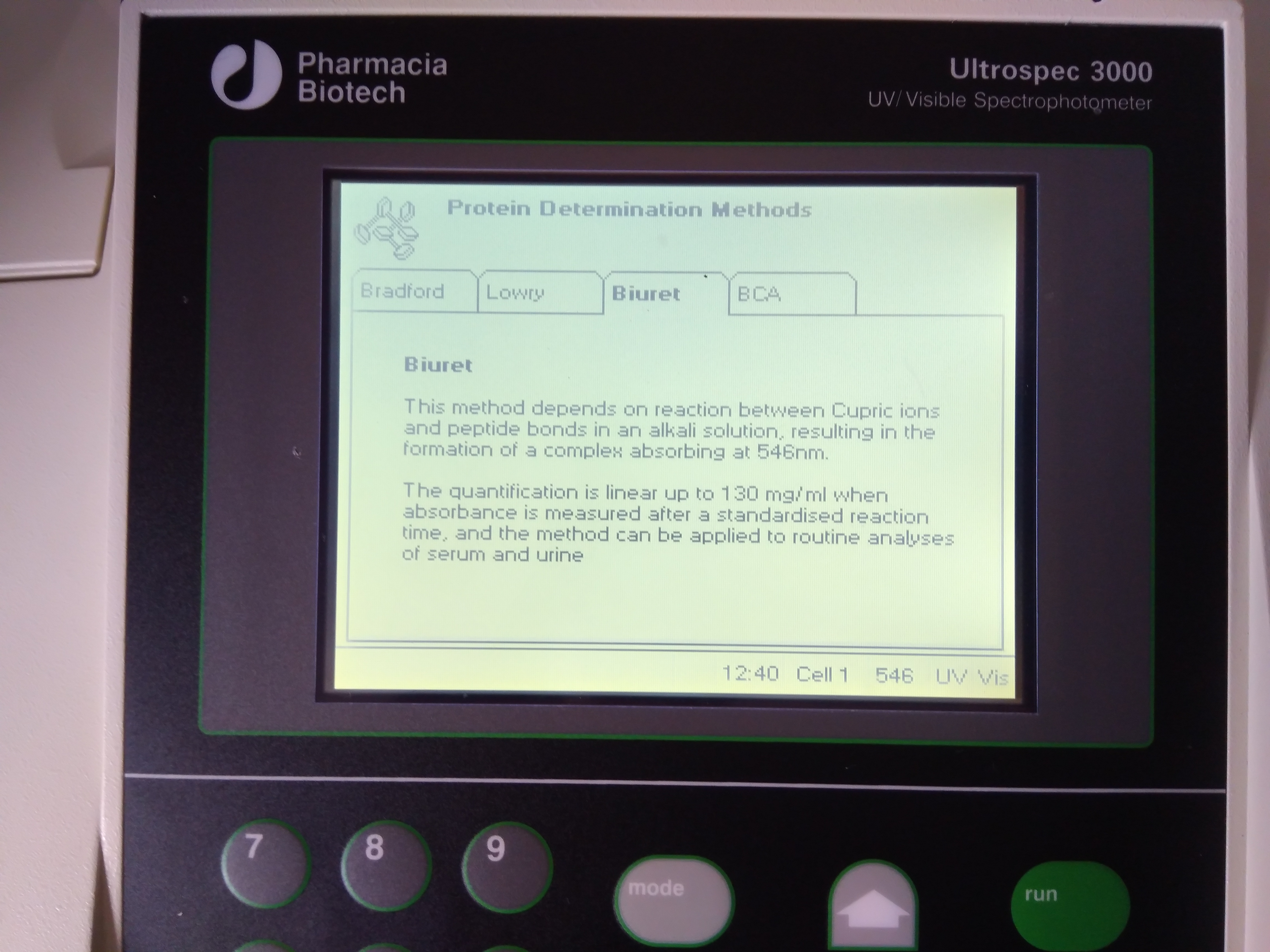 Pharmacia Ultrospec 3000 UV-Vis Scanning Spectrophotometer - InnovTrendLab