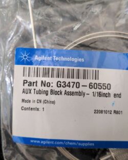 Agilent Technologies AUX Tubing Block Assembly – 1/16inch End – Part No: G3470-60550
